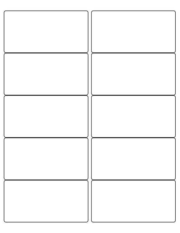 Rectangle Silver Labels 4 x 2 Rectangle Silver Foil Printed Label Sheet – labelsbythesheet.com