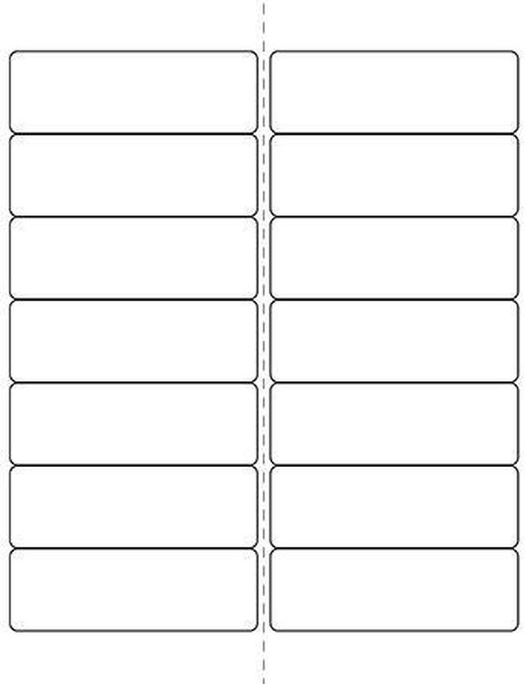4 x 1 1/3 Rectangle (w/ perfs) Fluorescent ORANGE Label Sheet (Bulk Pack 500 Sheets)