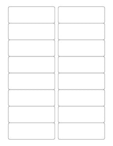 3 1/2 x 1 1/4 Rectangle Fluorescent PINK Label Sheet (Bulk Pack 500 Sheets)