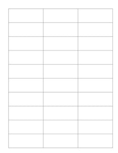 2 1/2 x 1 Rectangle Fluorescent ORANGE Label Sheet (Bulk Pack 500 Sheets)