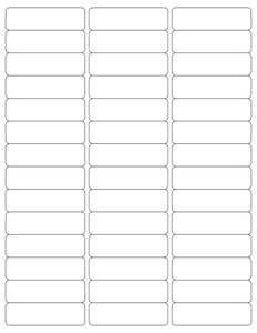 2 5/8 x 3/4 Rectangle Fluorescent ORANGE Label Sheet (Bulk Pack 500 Sheets)