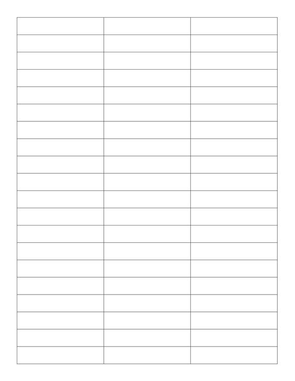 2.5 x 0.5 Rectangle Fluorescent PINK Label Sheet (Bulk Pack 500 Sheets)