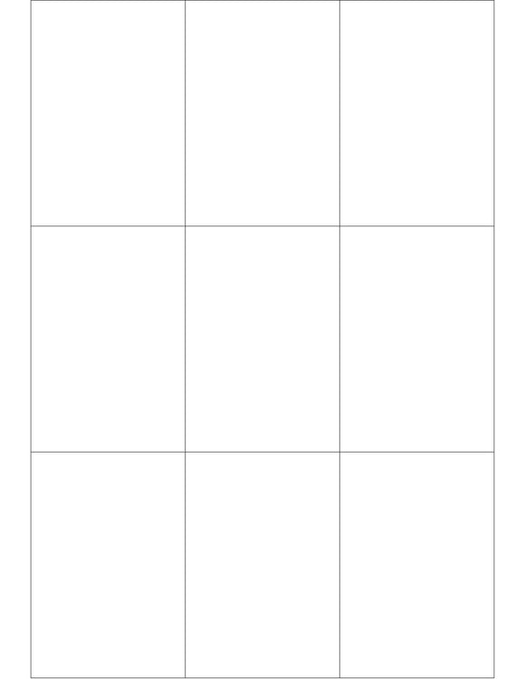 2 1/2 x 3 2/3 Rectangle Brown Kraft Printed Label Sheet