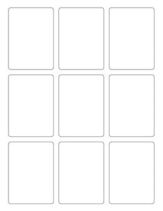2 3/8 x 3 1/4 Rectangle Fluorescent YELLOW Label Sheet (Bulk Pack 500 Sheets)