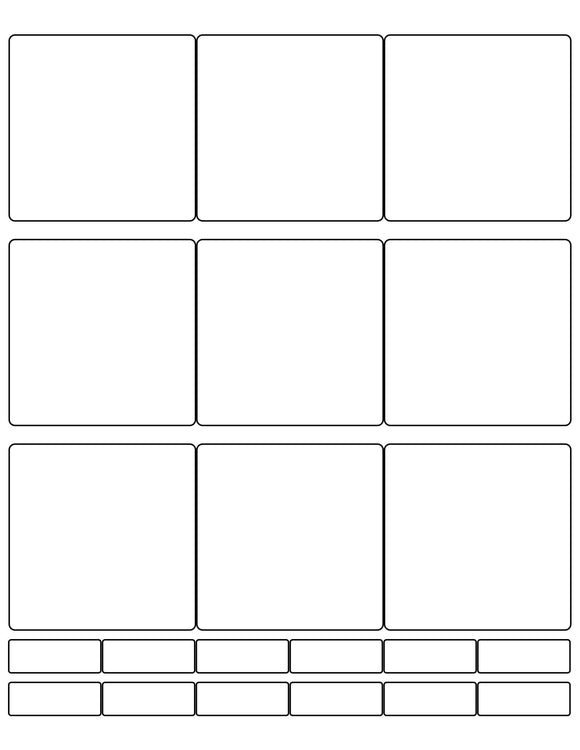 2 3/4 x 2 3/4 Square & 1 3/8 x 1/2 Rectangle White Label Sheet