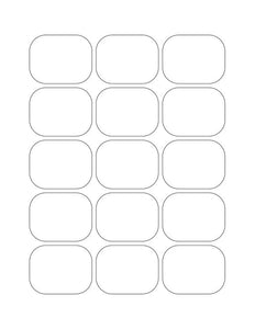 2.09375 x 1.625 Rectangle Fluorescent PINK Label Sheet (Bulk Pack 500 Sheets)