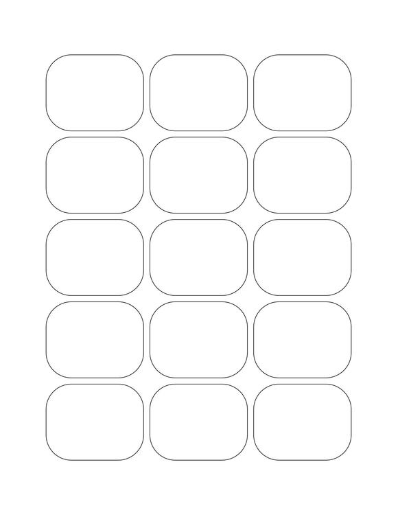 2.09375 x 1.625 Rectangle Fluorescent PINK Label Sheet (Bulk Pack 500 Sheets)