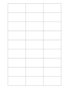 2 3/16 x 1 1/8 Rectangle Fluorescent ORANGE Label Sheet (Bulk Pack 500 Sheets)