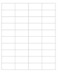 2 x 1 Rectangle Fluorescent YELLOW Label Sheet (Bulk Pack 500 Sheets) (Square Corners)