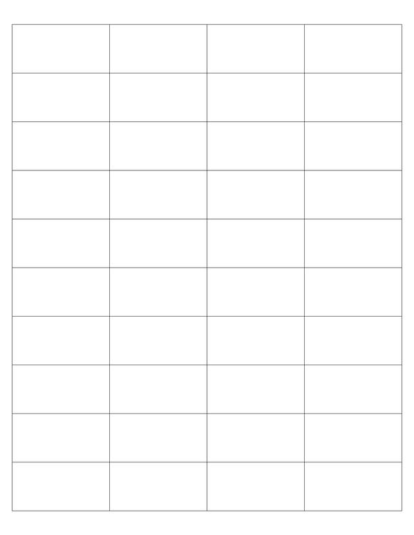 2 x 1 Rectangle Fluorescent YELLOW Label Sheet (Bulk Pack 500 Sheets) (Square Corners)