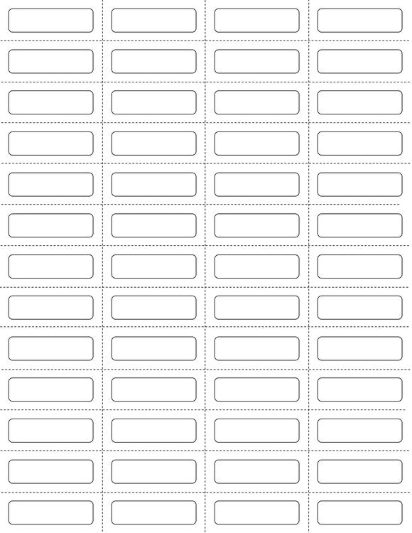 1 3/4 x 1/2 Rectangle w/ Perfs Fluorescent YELLOW Label Sheet (Bulk Pack 500 Sheets)