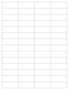 2 x 3/4 Rectangle Fluorescent ORANGE Label Sheet (Bulk Pack 500 Sheets)