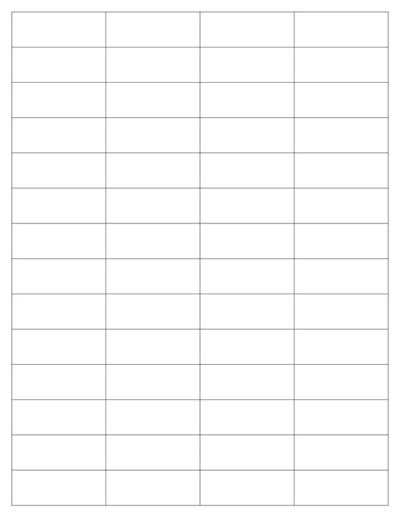2 x 3/4 Rectangle Fluorescent PINK Label Sheet (Bulk Pack 500 Sheets)