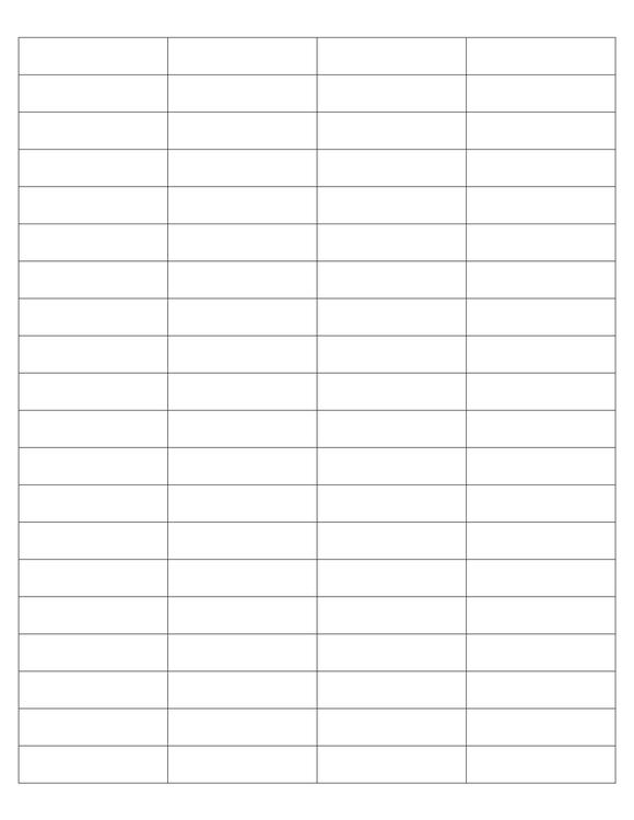 2 x 1/2 Rectangle Fluorescent PINK Label Sheet (Bulk Pack 500 Sheets)