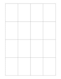 1 3/4 x 2 1/2 Rectangle Fluorescent PINK Label Sheet (Bulk Pack 500 Sheets)