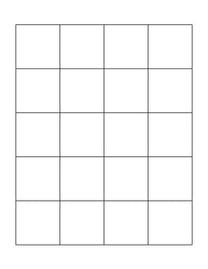 1.8 x 1.8 Square Fluorescent PINK Label Sheet (Bulk Pack 500 Sheets)