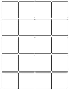 2 x 2 Square Fluorescent PINK Label Sheet (Bulk Pack 500 Sheets)