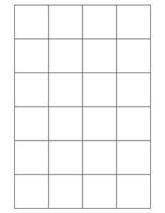 1 3/4 x 1 3/4 Square White Label Sheet