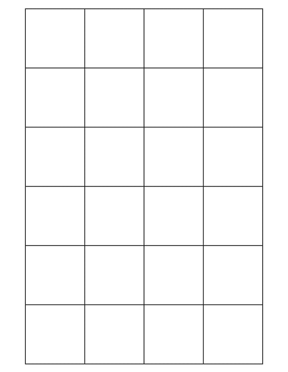 Printable Square Labels