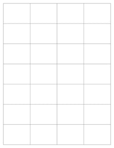 2 x 1 1/2 Rectangle Fluorescent PINK Label Sheet (Bulk Pack 500 Sheets)