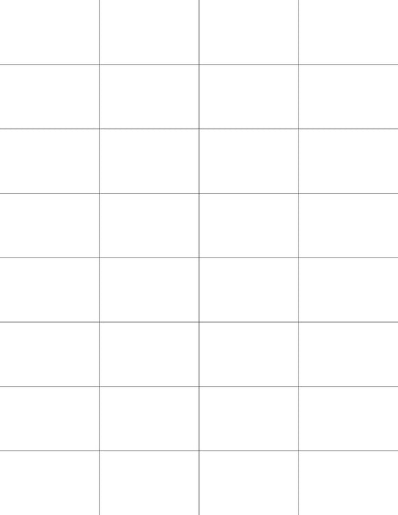 2 1/8 x 1 3/8 Rectangle Removable White Printed Label Sheet