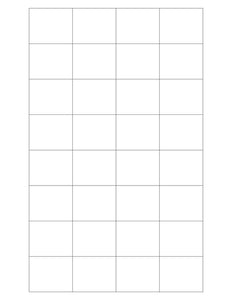 1.592 x 1.3 Rectangle Fluorescent YELLOW Label Sheet (Bulk Pack 500 Sheets)