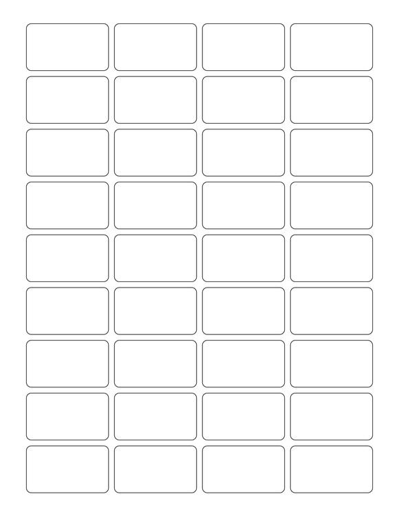 1 3/4 x 1 Rectangle Fluorescent PINK Label Sheet (Bulk Pack 500 Sheets)