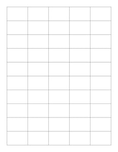 1 1/2 x 1 Rectangle Fluorescent ORANGE Label Sheet (Bulk Pack 500 Sheets)