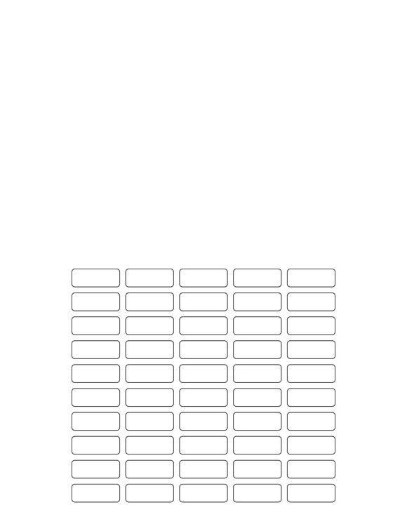 1 x 3/8 Rectangle Fluorescent PINK Label Sheet (Bulk Pack 500 Sheets)