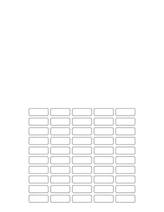 1 x 3/8 Rectangle Fluorescent YELLOW Label Sheet (Bulk Pack 500 Sheets)