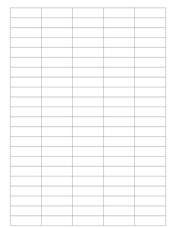 1 1/2 x 0.477 Rectangle Fluorescent ORANGE Label Sheet (Bulk Pack 500 Sheets)
