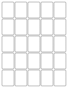 1 1/2 x 2 Rectangle White Label Sheet