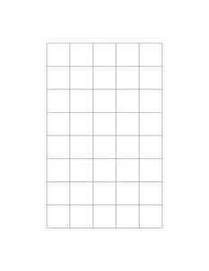 15/16 x 15/16 Square Fluorescent ORANGE Label Sheet (Bulk Pack 500 Sheets)