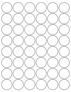 1 1/4 Diameter Round Fluorescent PINK Label Sheet (Bulk Pack 500 Sheets)