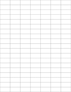 1.214 x 0.579 Rectangle Fluorescent GREEN Label Sheet (Bulk Pack 500 Sheets)
