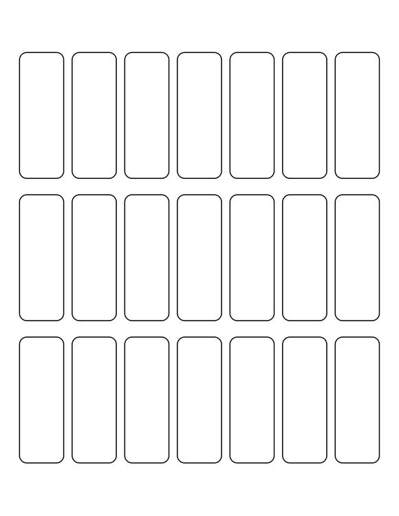 0.9831 x 2.7205 Rectangle Fluorescent RED Label Sheet (Bulk Pack 500 Sheets)