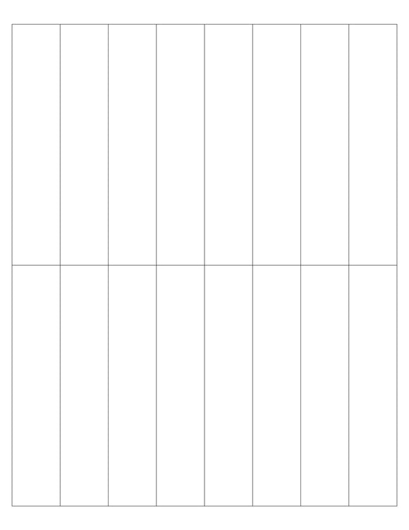 Rectangle Silver Labels 1 x 5 Rectangle Silver Foil Printed Label Sheet – labelsbythesheet.com
