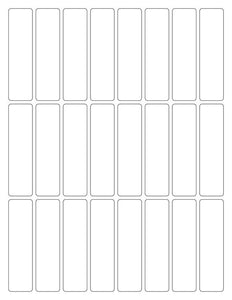 7/8 x 3 3/8 Rectangle Fluorescent ORANGE Label Sheet (Bulk Pack 500 Sheets)