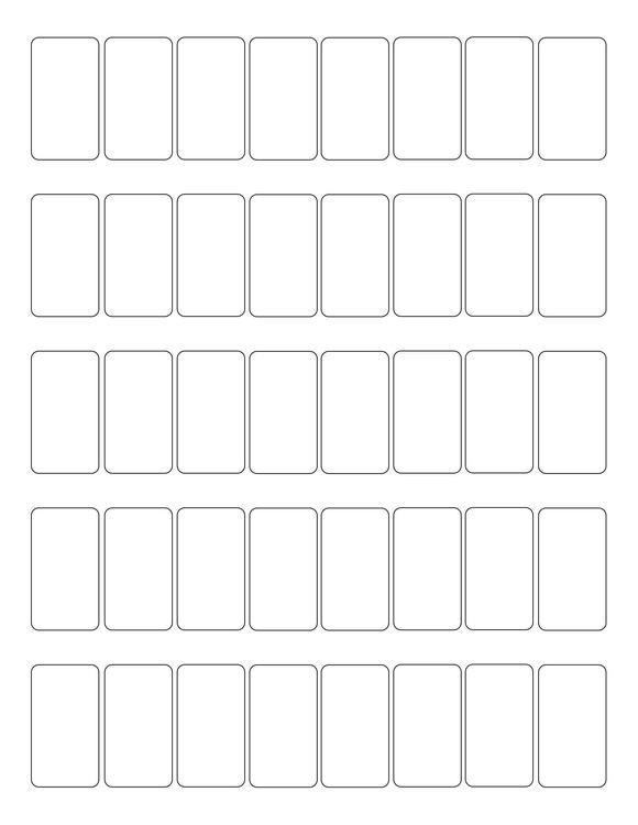 0.9 x 1 5/8 Rectangle Fluorescent PINK Label Sheet (Bulk Pack 500 Sheets)